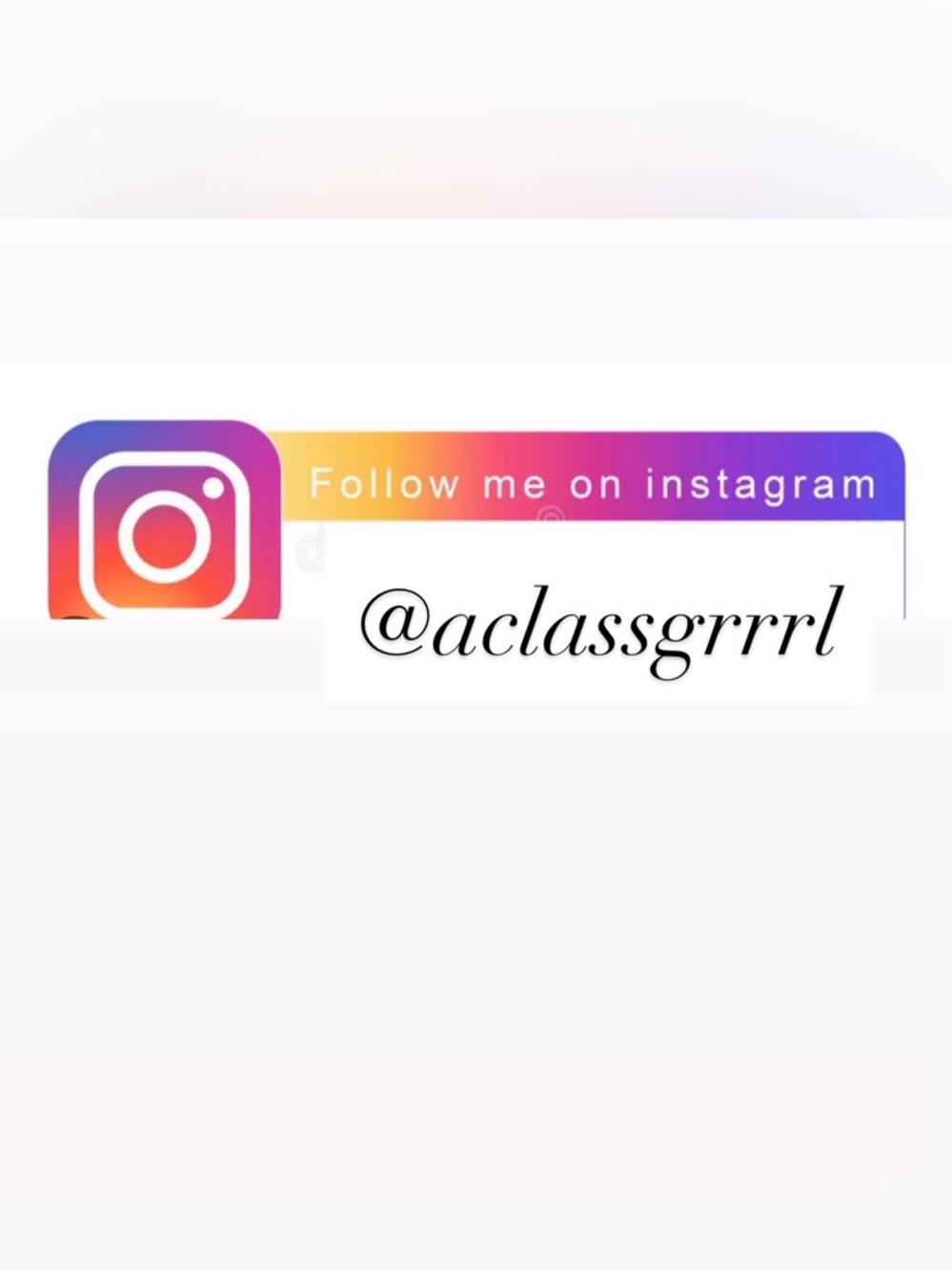 Follow me on socials